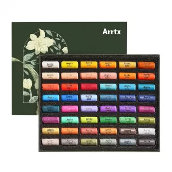 Minkštų pastelių rinkinys Arrtx LC303472 — 48 spalvos, menininko kokybės lazdelės