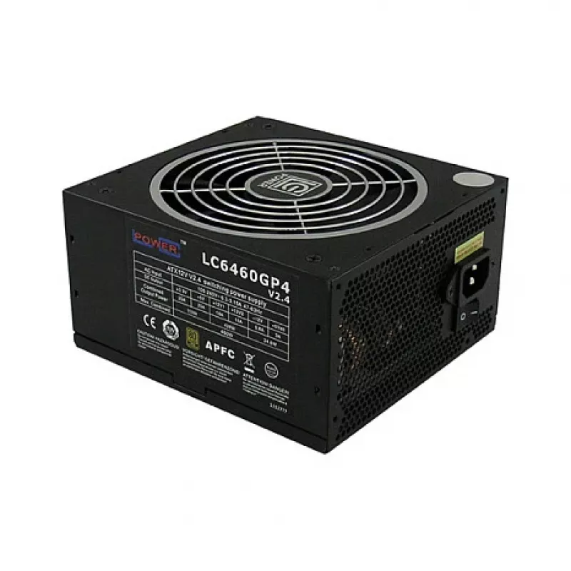 LC Power GP4 Series LC6460GP4 V2,4 - maitinimo blokas (vidinis) - ATX12V 2,4 - 80 PLUS Gold - 460 vatų - aktyvus PFC (LC6460GP4)