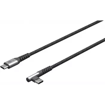 Goobay | 64659 USB-C į USB-C tekstilinis kabelis su metaliniais kištukais, 1 m