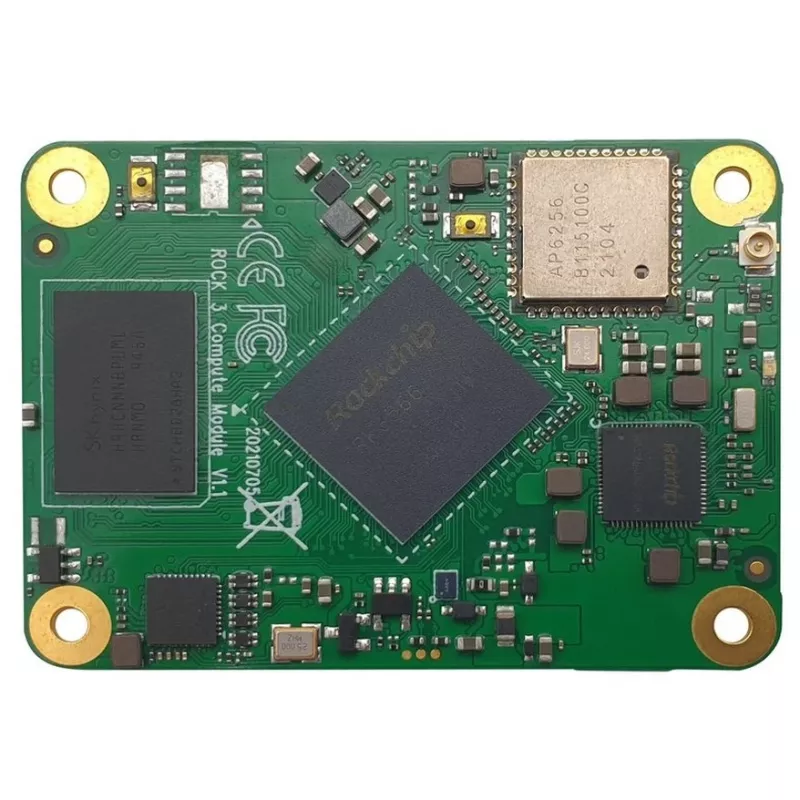 Vienos plokštės kompiuterio modulis ALLNET Radxa CM3 Model A — 4GB RAM, 32GB eMMC