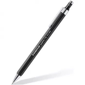 Mechaninis pieštukas Staedtler 778 05-9, 0.5 mm, šešiakampis korpusas, juodas, juodas grafitas