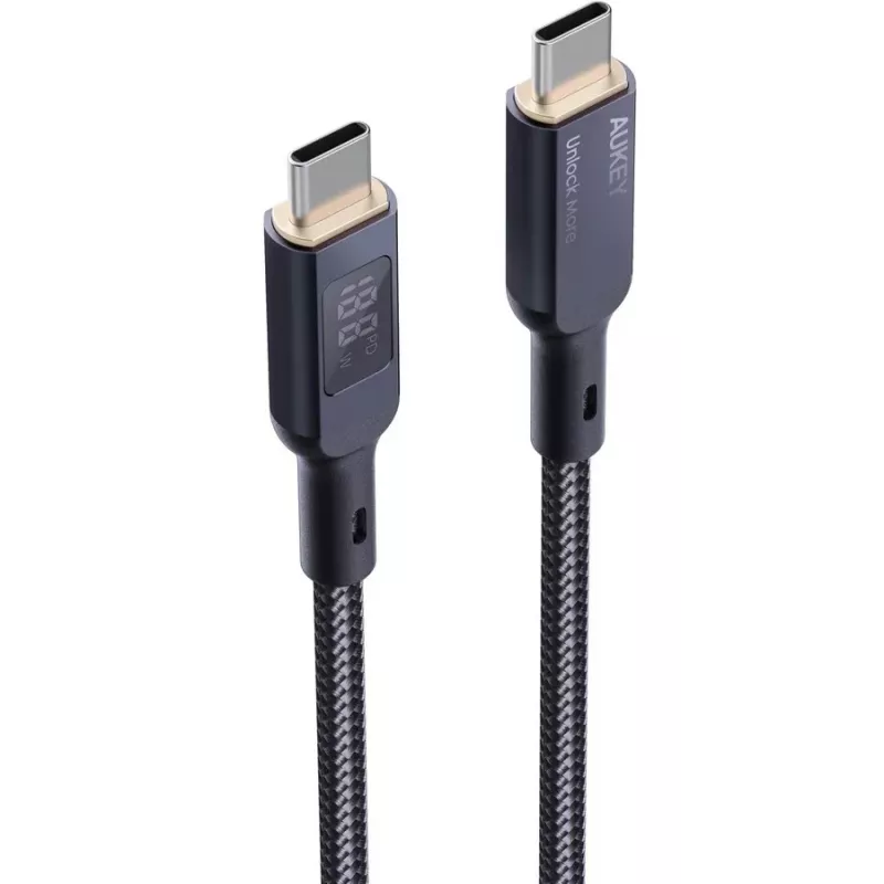 AUKEY CB-MCC102 USB laidas 1,8 m USB C juodas 480 Gbit/s
