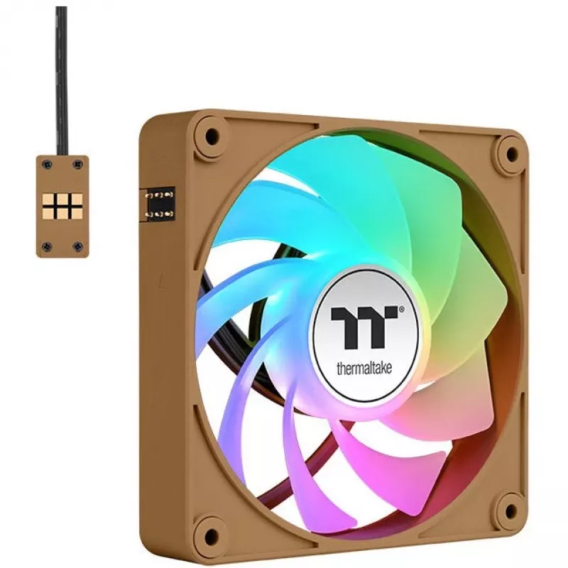 Thermaltake CT140 EX Reverse ARGB 140mm korpuso ventiliatoriai 3 vnt. rinkinys Gravel Sand