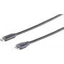 USB kabelis S/CONN 77142-1.8 USB 3.2 Gen 1 1m USB C USB A Juodas