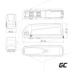 E-Bike Battery 36V 20Ah 720Wh Down Tube