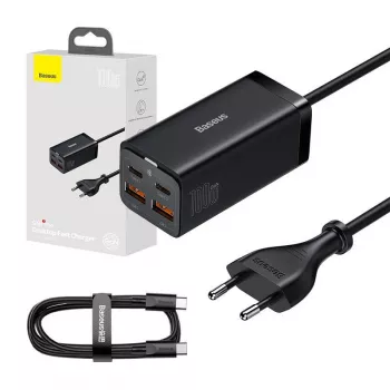 Baseus GaN3 100/ 65W stalinis įkroviklis greitasis įkrovimas QC 3.04.0 USB C Type C telefono įkroviklis skirtas IPhone15 Huawei Xiaomi MacBook nešiojamam kompiuteriui