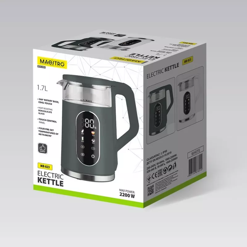 Elektrinis virdulys Maestro MR-023-GREEN 1,7 l 2220 W
