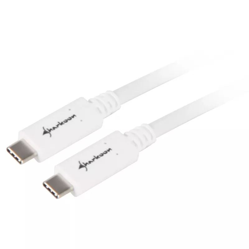 USB laidas Sharkoon 4044951021178 USB 3.2 Gen 1 0,5 m Baltas
