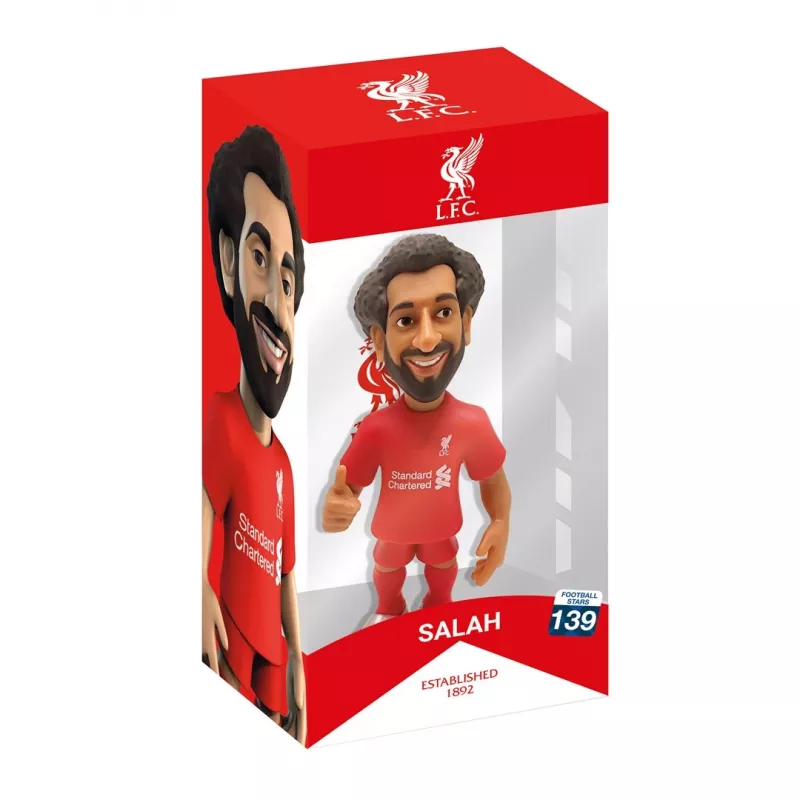 Kolekcinė figūrėlė MiniX Liverpool – Mohamed Salah, MiniX modelis 11117, miniatiūrinė žaidėjo statulėlė
