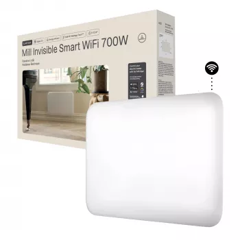 Mill Invisible Smart WiFi šildytuvas PA700WIFI4 700 W patalpoms iki 12 m², baltas, IPX4