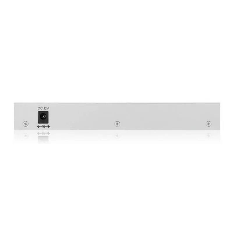 Valdomas L2 gigabito komutatorius Zyxel GS1200-10v3 — 8x Gigabit (10/100/1000), 20 Gbps, MAC 4000, stalinis, pilkas