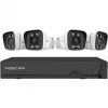 Foscam FNA108E-B4-2T vaizdo stebėjimo sistema balta 4x 4K PoE kulkos kameros, 1x 8 kanalų NVR