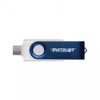 USB atmintukas Patriot Memory 64 GB dvigubas USB A+C PS64GX550AAD balta mėlyna