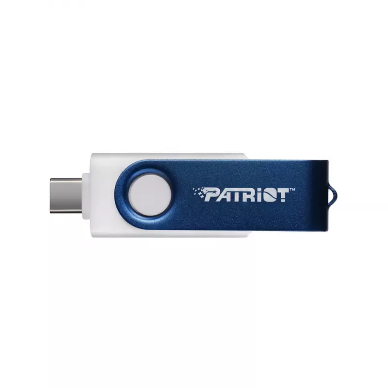 USB atmintukas Patriot Memory 64 GB dvigubas USB A+C PS64GX550AAD balta mėlyna