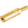 3.5 mm stereo jungtis ShiverPeaks 51210-MG auksuotas metalas, 3.5 mm garso lizdas
