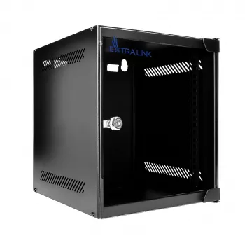 EXTRALINK LITE 6U 10 280X310 SIENINĖ MONTAVIMO SPINTA JUODA