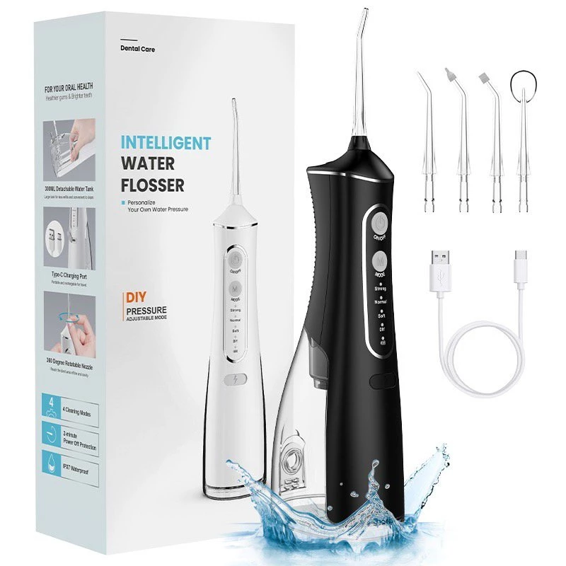 Water Flosser Extralink L8 Juodas 2000mAh IPX7 burnos irigatorius