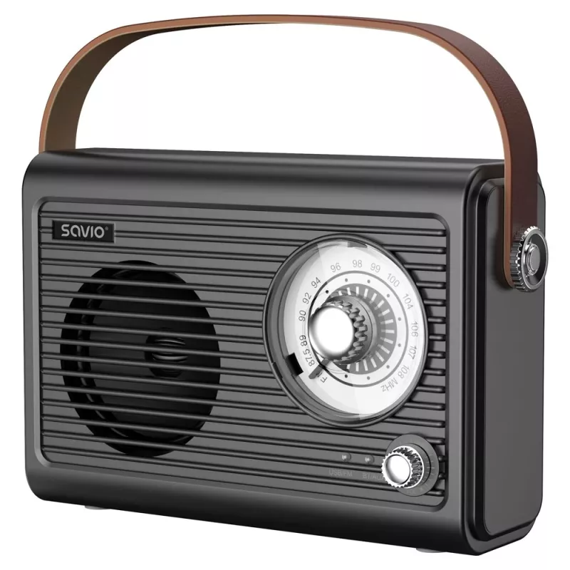 Nešiojamasis radijas Savio RS-01 Analog Juoda