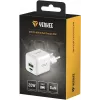 USB C/A tinklo įkroviklis YENKEE YAC G38 20W 3A Power Delivery (USB‑C ir USB‑A)