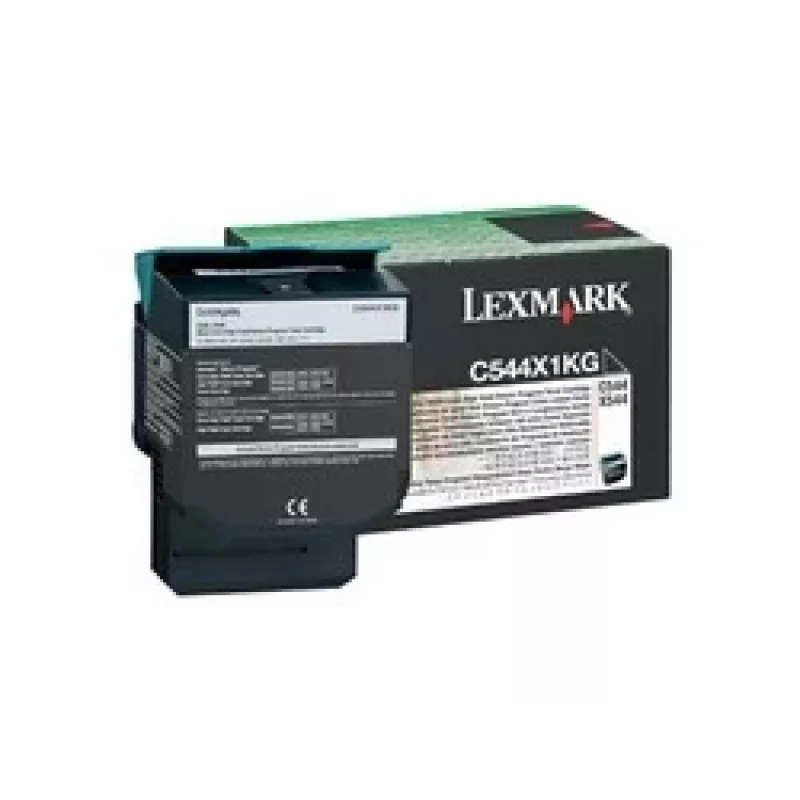 Lexmark C544X1KG - rašalas, juodas - skirtas C544dn, C544dtn, C544dw, C544n, X544dn, X544dn RCS, X544dtn, X544dw, X544n