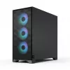 Fractal Design Pop 2 Air Juoda Solid vidutinio dydžio kompiuterio korpusas — ATX palaikymas, 3x 120 mm priekiniai ventiliatoriai, 2,5/3,5 colio diskų nišos, 215×481×462 mm