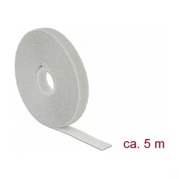 Lipnios juostos su kabliukais ir kilpelėmis DELOCK 18276, pilka, 13 mm x 5 m, 1 vnt.