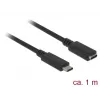 USB kabelis DeLOCK 85533 USB 3.2 Gen 1 1m USB C juodas