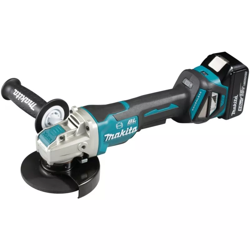 Makita DGA519RTJ - kampinis šlifuoklis - belaidis - 125 mm - 2 baterijos - 18 V (DGA519RTJ)
