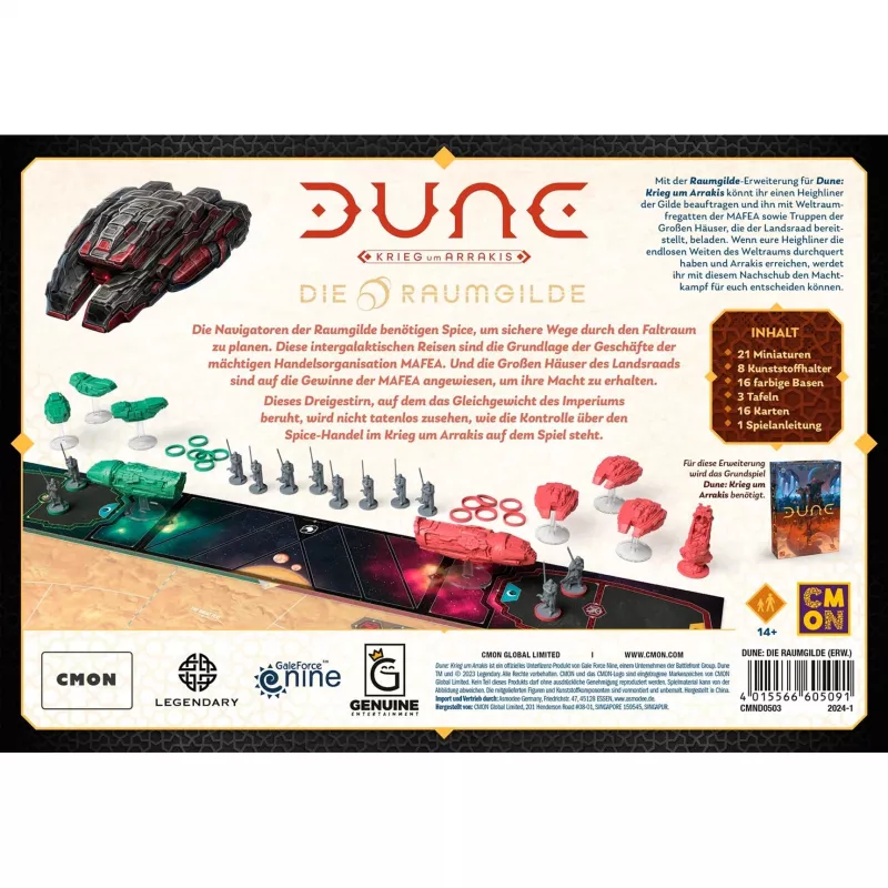 Dune: War for Arrakis - The Spacing Guild, stalo žaidimo plėtinys