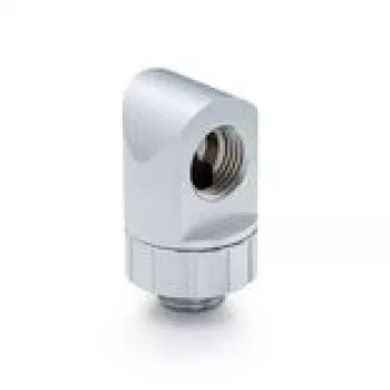 90° Rotary Fitting BitsPower Artemis BPM-AT90R-SL, sidabro smėliasroviu paviršiumi