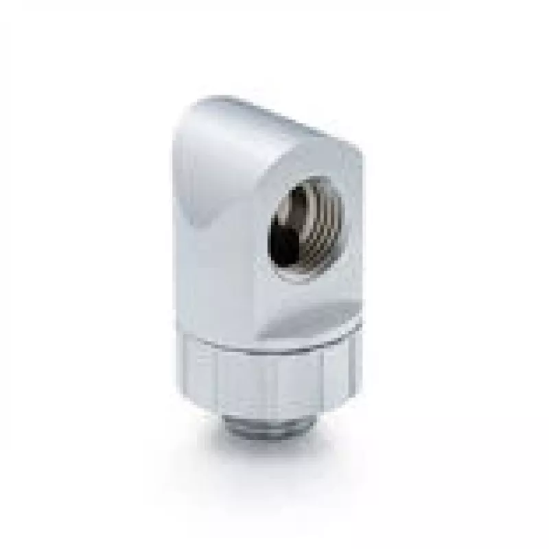 90° Rotary Fitting BitsPower Artemis BPM-AT90R-SL, sidabro smėliasroviu paviršiumi
