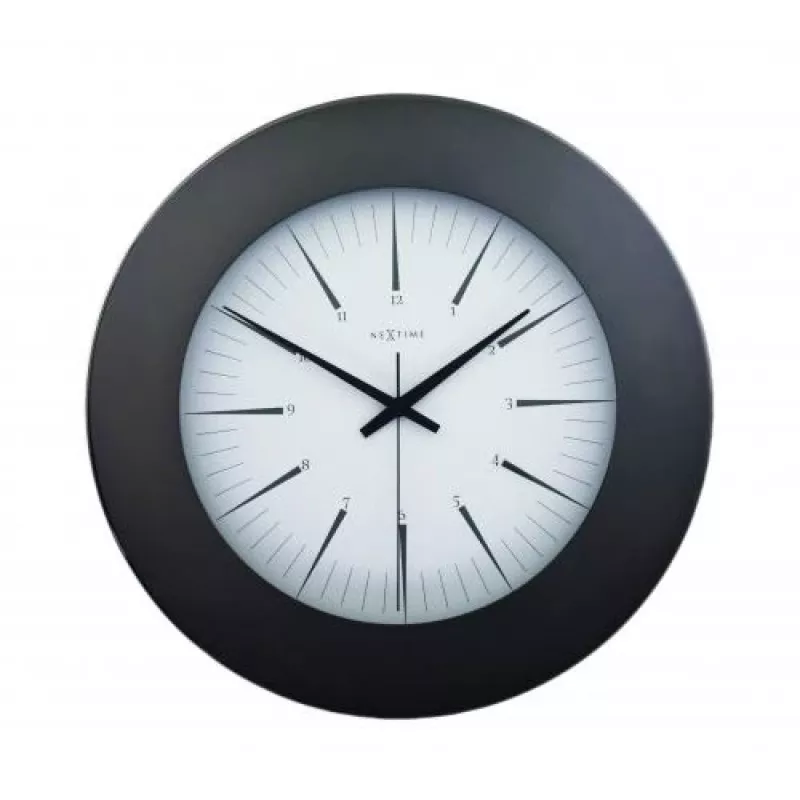NeXtime klok 2945 Colt, Ø 45 cm, Wall, Juoda