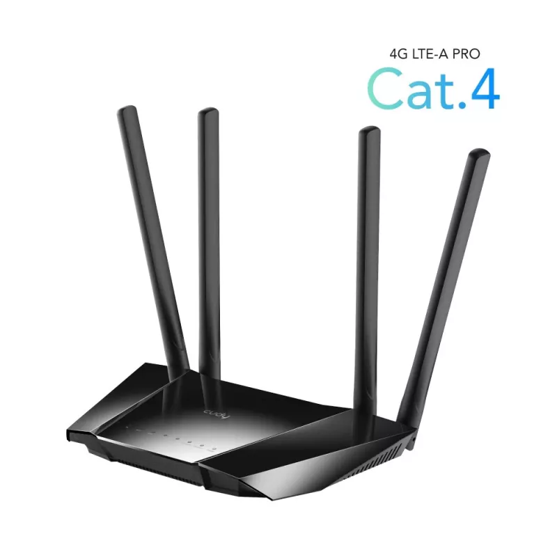 Cudy LT400 belaidis maršrutizatorius Fast Ethernet vienos juostos (2,4 GHz) 4G juodas