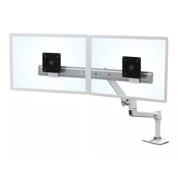 Stalinis laikiklis Ergotron LX Series Dual Direct Arm 63,5 cm (25 colių) baltas