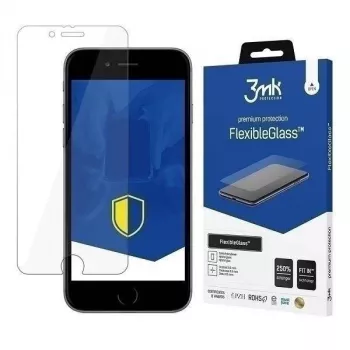 Apsauginė stiklo plėvelė 3MK Flexible Glass, skirta iPhone SE 2020, 0,3 mm, skaidri