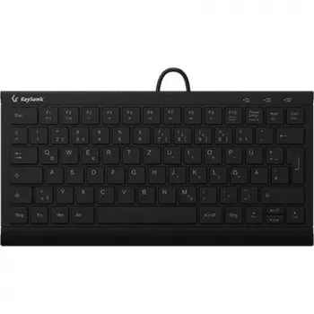 KeySonic KSK-5011ELC (DE) klaviatūra Namų USB QWERTZ Vokiška Juoda