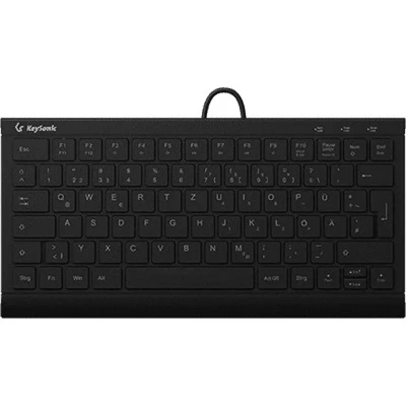 KeySonic KSK-5011ELC (DE) klaviatūra Namų USB QWERTZ Vokiška Juoda