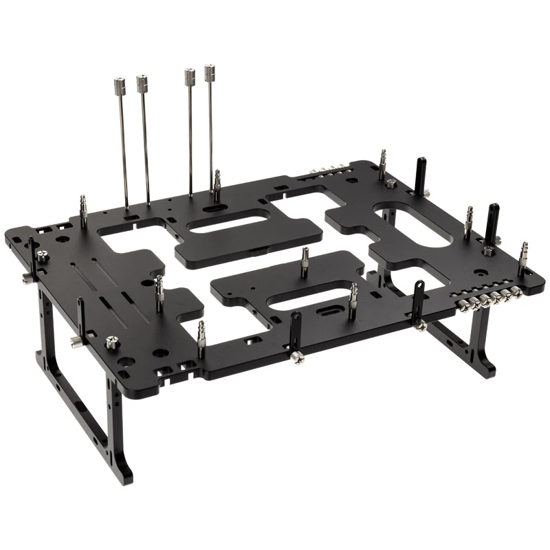 Streacom BC1 V2 darbalaukio platforma, juoda, ATX palaikymas, aliuminis