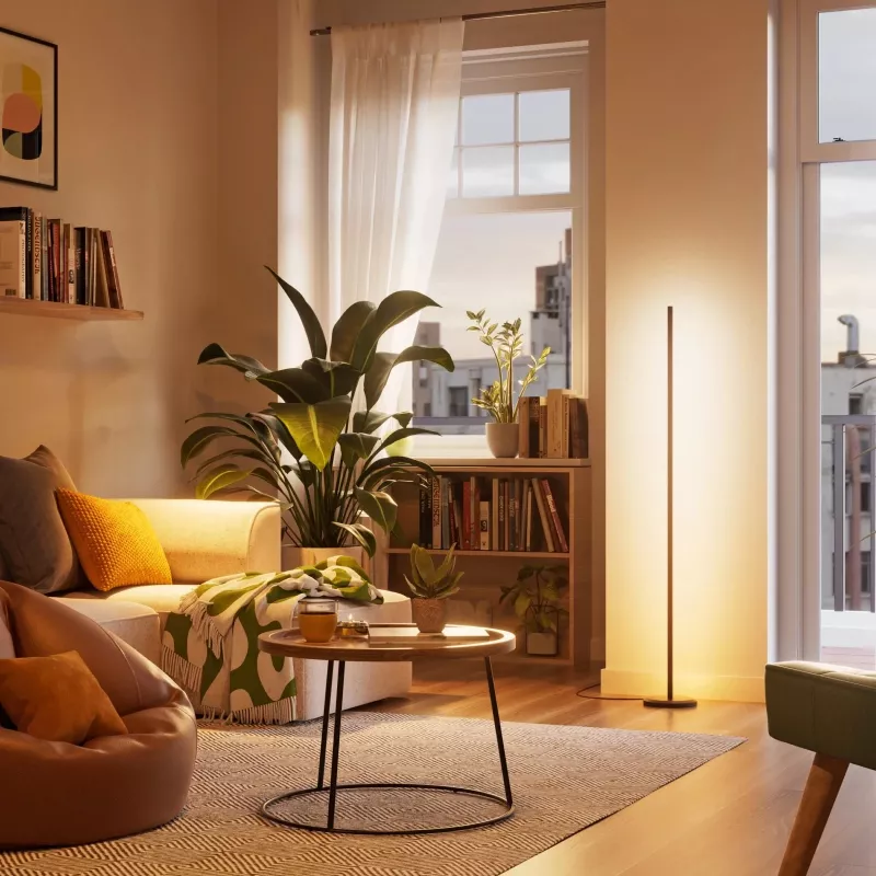Stovima lempa Nanoleaf N7204K02-1FL 22W RGBW — reguliuojama RGB ir derinama balta šviesa