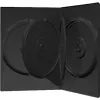 MediaRange 4 DVD dėžutė juoda – talpa: 4 CD, 4 DVD – 50 pakuotė – juoda (BOX17)