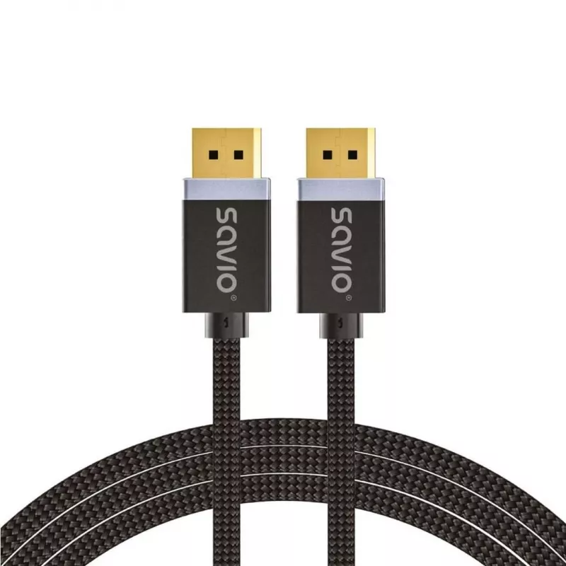 DisplayPort laidas Savio CL-165 1 m Juodas
