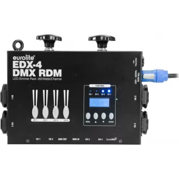 EUROLITE EDX-4 DMX RDM 4 kanalų 10 A LED reguliatoriaus blokas