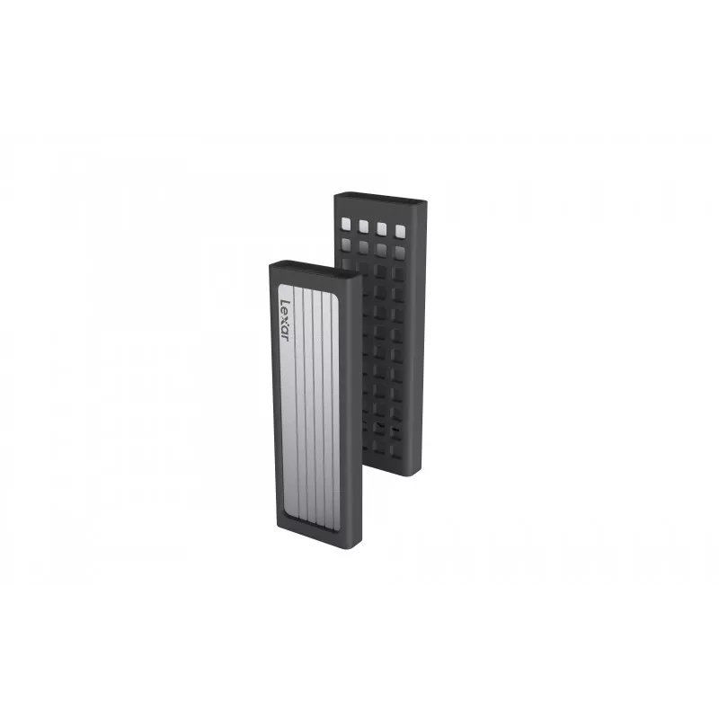 SSD korpusas Lexar E6 Sidabrinė M.2, PCIe, USB 3.2 Gen 2 (10 Gbit/s), USB‑C, aliuminis, vienas M.2 iki 4 TB