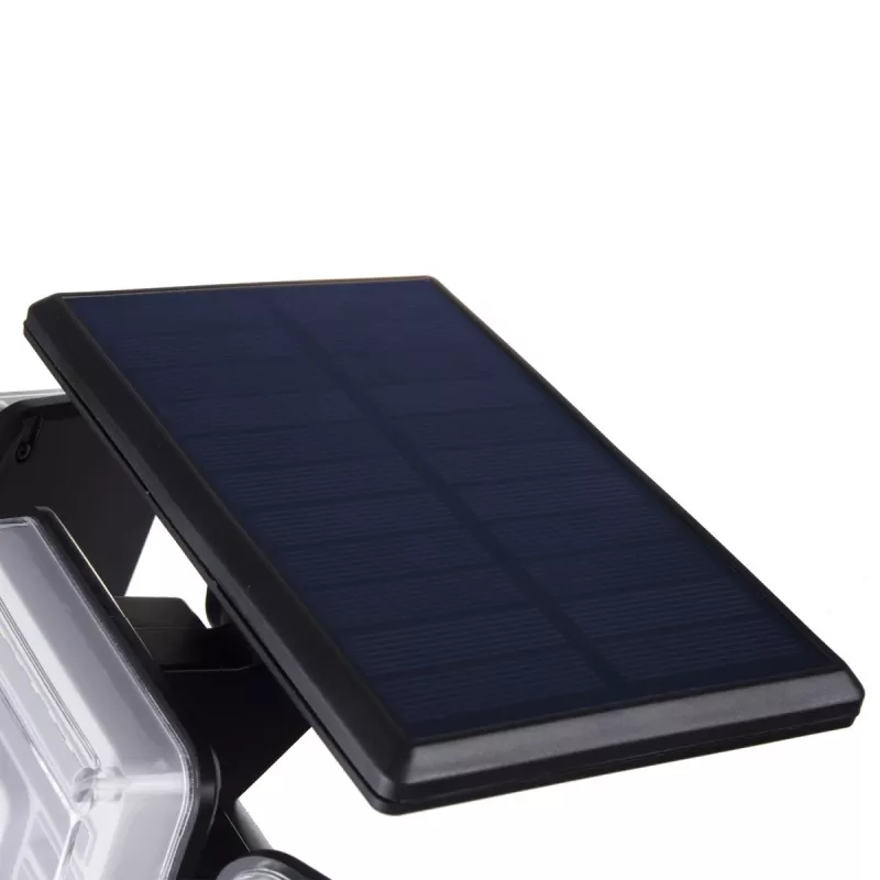 Maclean IP65 saulės energijos LED lempa su judesio ir prieblandos-šviesos jutikliu IP65 4W 320lm 4000K Li-ion 1200 mAh 3 darbo režimai prožektorius apsaugai sodui įėjimui HQ