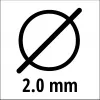 Pjovimo viela EINHELL Super Cut Line 2,0 mm, modelis 3436653, 2,0 mm skersmuo