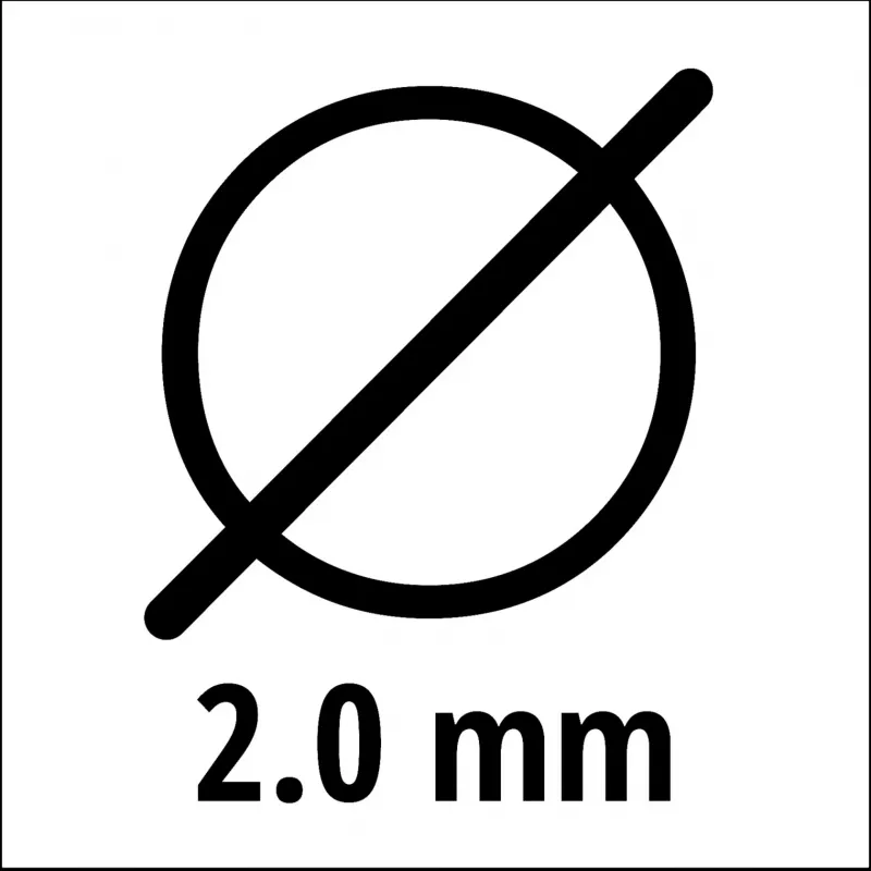 Pjovimo viela EINHELL Super Cut Line 2,0 mm, modelis 3436653, 2,0 mm skersmuo