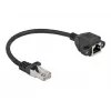 Tinklo prailginimo laidas DeLOCK Cat.6A 25 cm juodas