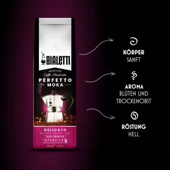 Malta kava Bialetti Perfetto Moka Delicato 250g