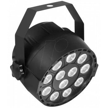 LED prožektorius EUROLITE EURO 42110193 12 x TCL RGB 10W — 12 lempų RGB TCL įrenginys, 10 W vienai lempai