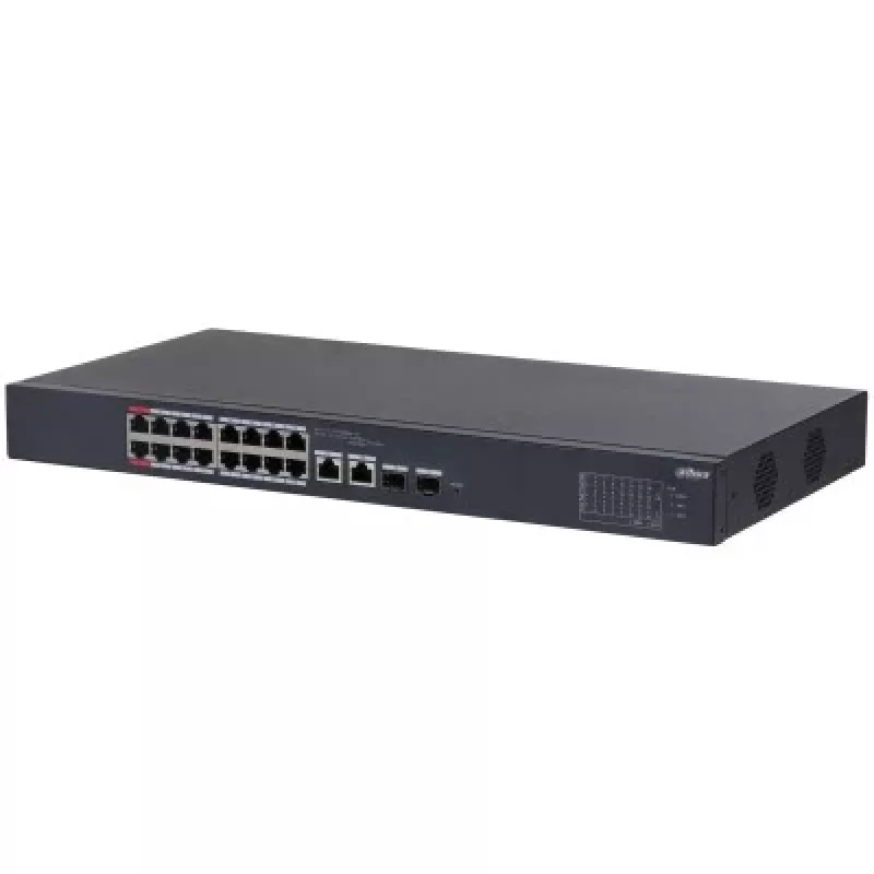 Dahua Technology DH-CS4218-16ET-135 tinklo komutatorius Valdomas L2 Gigabit Ethernet (10/100/1000) Power over Ethernet (PoE) Juodas